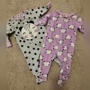 Two sleepers. Gerber brand. 3-6m